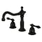 Kingston Brass KS1970AL 8" Widespread Bathroom Faucet, Matte Black KS1970AL - alternate 1